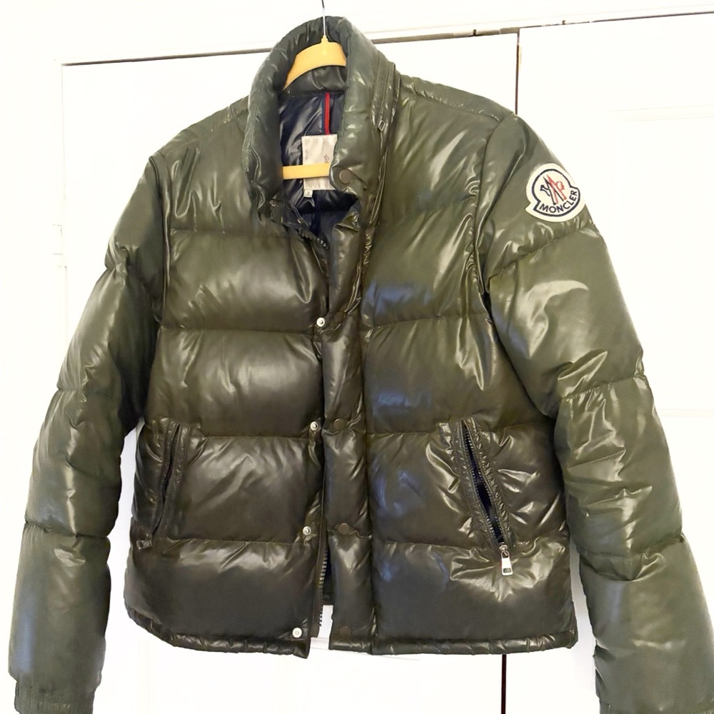 Moncler Men's Olive Puffer Jacket sz 3 M/L - Picture 1 of 10